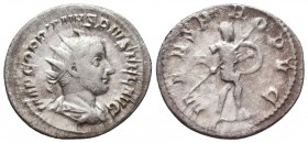 Gordianus III Pius (238-244 AD). AR Antoninianus

Condition: Very Fine

Weight: 3.4 gr
Diameter: 22.8 mm