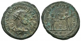 Probus (276-282 AD). AE Antoninianus

Condition: Very Fine

Weight: 3.8 gr
Diameter: 22.0 mm