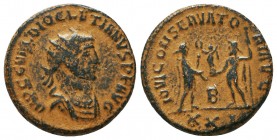 Diocletianus (284-305 AD). AE Antoninianus

Condition: Very Fine

Weight: 3.8 gr
Diameter: 19.7 mm