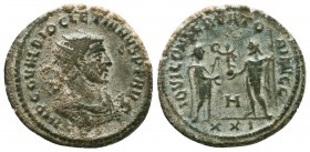 Diocletianus (284-305 AD). AE Antoninianus

Condition: Very Fine

Weight: 4.1 gr
Diameter: 21.4 mm