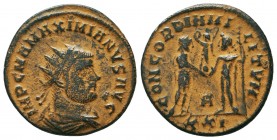 Maximianus (286-305 AD). AE Antoninianus

Condition: Very Fine

Weight: 3.4 gr
Diameter: 21.6 mm