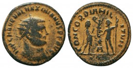 Maximianus (286-305 AD). AE Antoninianus

Condition: Very Fine

Weight: 3.1 gr
Diameter: 20.3 mm