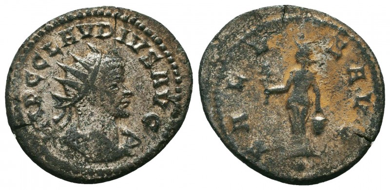 Claudius II (268-270 AD). AE silvered Antoninianus

Condition: Very Fine

We...