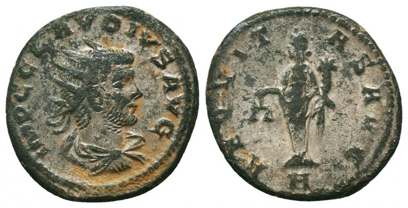 Claudius II (268-270 AD). AE silvered Antoninianus

Condition: Very Fine

We...