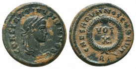 Constantinus II . AE Follis 326-328 AD.

Condition: Very Fine

Weight: 3.1 gr
Diameter: 18 mm