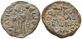 A beautiful, rare and of high historical importance byzantine lead seal