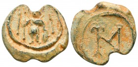 Byzantine Lead Seals, 7th - 13th Centuries

Condition: Very Fine

Weight: 9.1 gr
Diameter: 23 mm