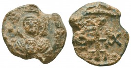 Byzantine Lead Seals, 7th - 13th Centuries

Condition: Very Fine

Weight: 6.5 gr
Diameter: 22 mm