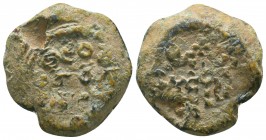 Byzantine Lead Seals, 7th - 13th Centuries

Condition: Very Fine

Weight: 14.4 gr
Diameter: 23 mm