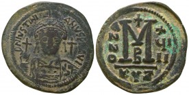 Byzantine Coins Ae, Justinian I. AE Follis, 527-565 AD.

Condition: Very Fine

Weight: 18.8 gr
Diameter: 38 mm