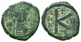 Byzantine Coins Ae, Justinian I. AE Follis, 527-565 AD.

Condition: Very Fine

Weight: 5.6 gr
Diameter: 20 mm
