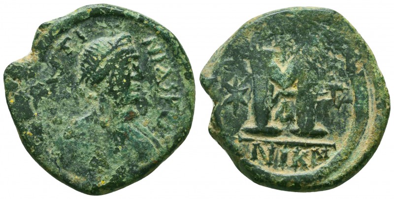 Byzantine Coins Ae, Justinian I. AE Follis, 527-565 AD.

Condition: Very Fine...
