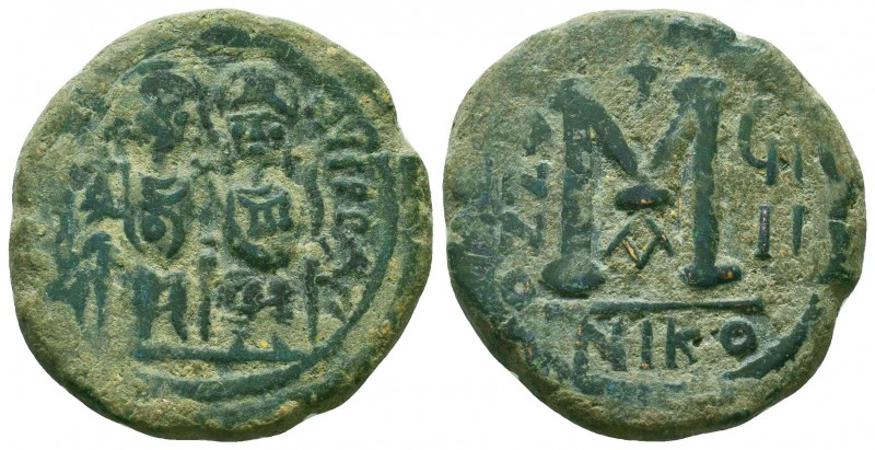 Byzantine Coins Ae, Justin II, with Sophia. 565-578. Æ Follis 

Condition: Ver...