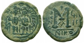 Byzantine Coins Ae, Justin II, with Sophia. 565-578. Æ Follis 

Condition: Very Fine

Weight: 16.0 gr
Diameter: 29 mm