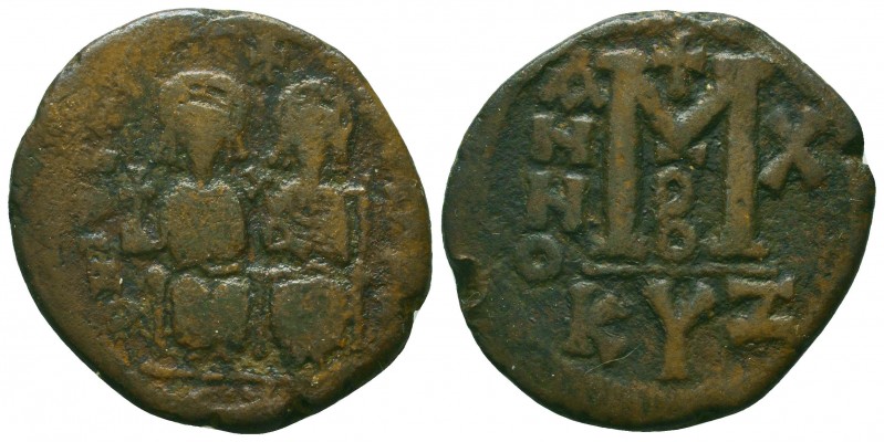 Byzantine Coins Ae, Justin II, with Sophia. 565-578. Æ Follis 

Condition: Ver...