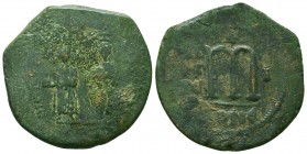 Byzantine Coins Ae, Justin II, with Sophia. 565-578. Æ Follis 

Condition: Very Fine

Weight: 12.0 gr
Diameter: 31 mm