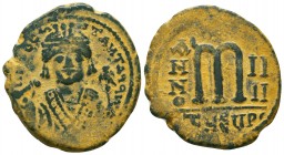 Byzantine Coins Ae, Maurice Tiberius. A.D. 582-602. AE 

Condition: Very Fine

Weight: 12.5 gr
Diameter: 32 mm