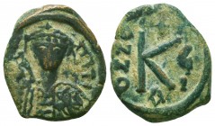 Byzantine Coins Ae, Maurice Tiberius. A.D. 582-602. AE 

Condition: Very Fine

Weight: 4.4 gr
Diameter: 20 mm