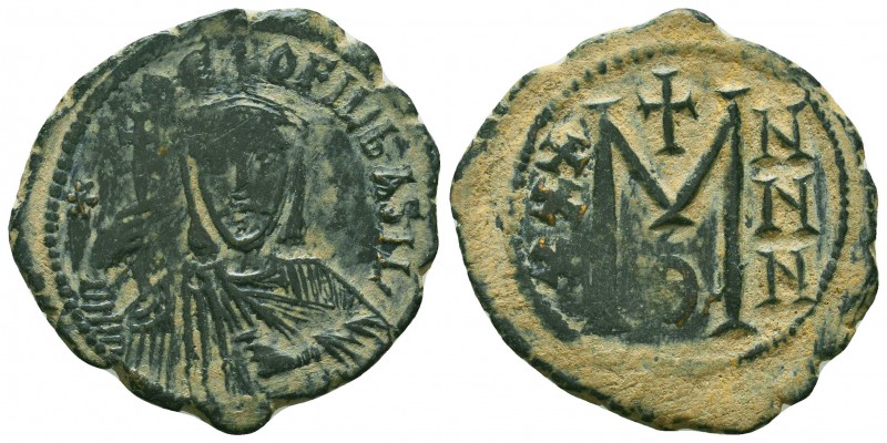 Byzantine Coins Ae,

Condition: Very Fine

Weight: 7.4 gr
Diameter: 29 mm