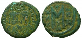 Byzantine Coins Ae, MICHAEL II THE AMORIAN with THEOPHILUS (820-829). Follis. Constantinople.

Condition: Very Fine

Weight: 6.4 gr
Diameter: 21 ...