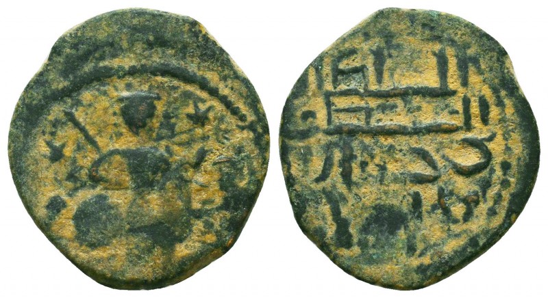 Islamic Bronze Coins, Ae,

Condition: Very Fine

Weight: 3.3 gr
Diameter: 2...
