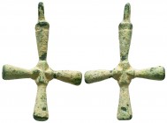Byzantine Cross Pendant, 

Condition: Very Fine

Weight: 7.5 gr
Diameter: 21 mm