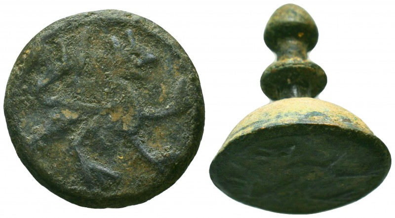 Byzantine Stamp Seal !!!

Condition: Very Fine

Weight: 5.0 gr
Diameter: 35...