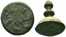 Byzantine Stamp Seal !!!

Condition: Very Fine

Weight: 5.0 gr
Diameter: 35 mm