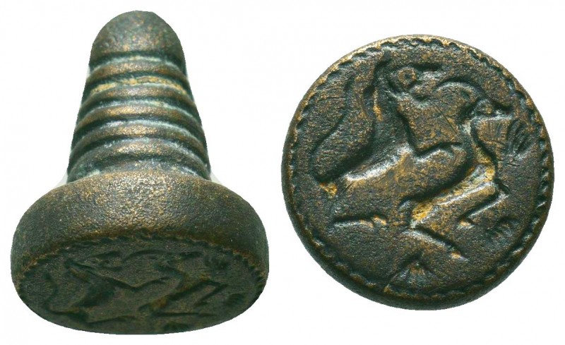 Byzantine Stamp Seal !!!

Condition: Very Fine

Weight: 22 gr
Diameter:32 m...