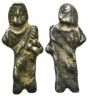 Ancient Roman Silver statue of zeus!

Condition: Very Fine

Weight: 2.9 gr
Diameter: 17 mm