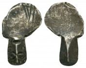 Byzantine Decorated silver object

Condition: Very Fine

Weight: 2.0 gr
Diameter: 11 mm