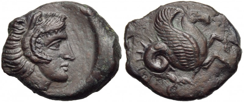 Sicily, Solous, Bronze, first half of 4th century BC; AE (g 4,04; mm 19; h 5); H...