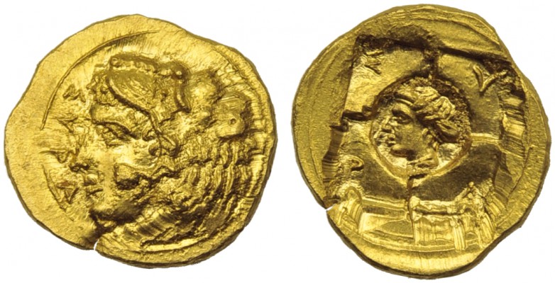 Sicily, Syracuse, Dionysios I (405-367), Tetradrachm, c. 405-400 BC; AV (g 1,16;...