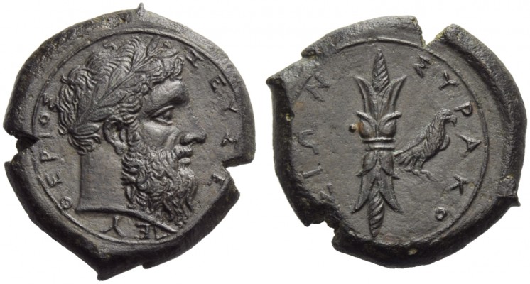 Sicily, Syracuse, Dion (357-354), Hemidrachm, c. 357-354 BC; AE (g 13,31; mm 24;...