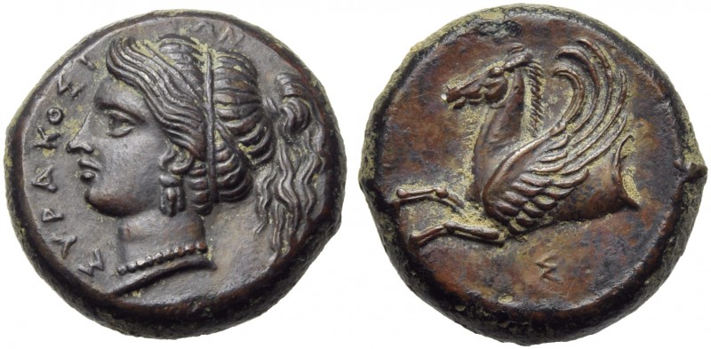 Sicily, Syracuse, Timoleon and Third Democracy (344-317), Bronze, c. 344-317 BC;...