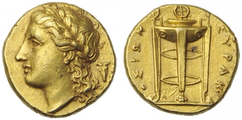 Sicily, Syracuse, Agathokles (317-289), Half Stater, c. 310-304 BC; EL (g 3,63; ...