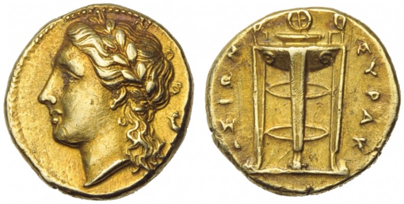 Sicily, Syracuse, Agathokles (317-289), Half Stater, c. 310-304 BC; EL (g 3,65; ...
