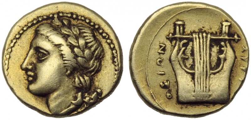 Sicily, Syracuse, Agathokles (317-289), Quarter Stater, c. 306-305 BC; EL (g 1,7...