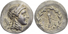Aeolis, Myrina, Tetradrachm of Stephanophoric type, c. 160-143 BC