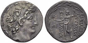 Seleucid kings of Syria, Antiochos VIII Epiphanes Grypus (121-96), Ake Ptolemais, Tetradrachm, c. 115-113 BC