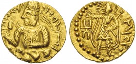 India, Kushan Empire, Huvishka (152-192), Mint II (B), Dinar (1st emission), c. AD 152-192