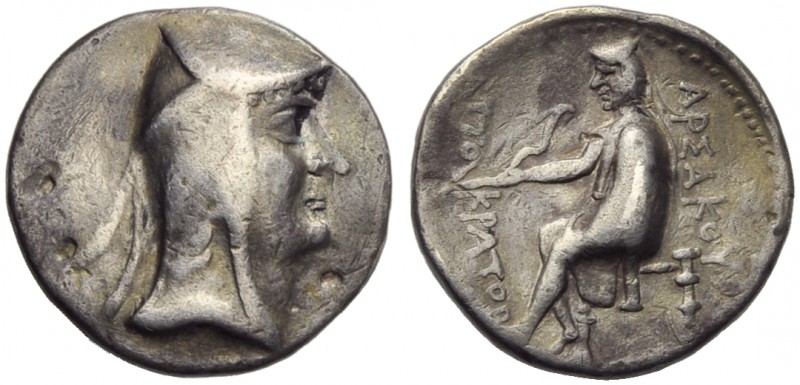 Arsaces I (238-211), Drachm, Nisa (?), c. 238-211 BC; AR (g 4,05; mm 18; h 12); ...