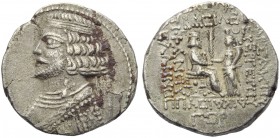 Phraates IV (38-2), Tetradrachm, Seleukeia on the Tigris, August 34 BC
