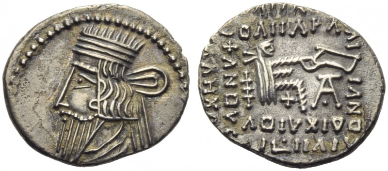 Vologases III (105-147), Drachm, Ekbatana, c. AD 105-147; AR (g 3,54; mm 20; h 1...