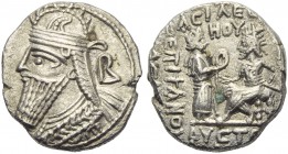 Vologases IV (147-191), Tetradrachm, Seleukeia on the Tigris, AD 166