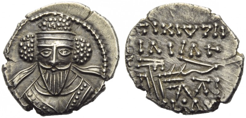 Vologases IV (147-191), Drachm, Ekbatana, c. AD 191-208 ; BI (g 3,75; mm 20; h 3...