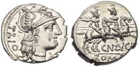 Cn. Lucretius Trio, Denarius, Rome, 136 BC