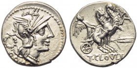 T. Cloelius, Denarius, Rome, 128 BC