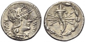 Q. Fabius Maximus, Denarius, Rome, 127 BC