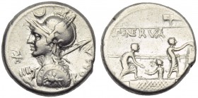 P. Licinius Nerva, Denarius, Rome, 113 or 112 BC